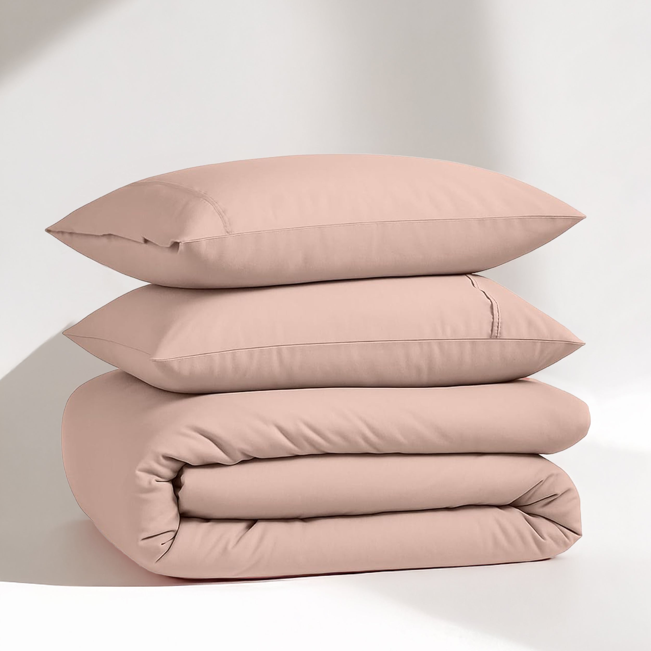 100% Organic Washed Cotton Quilt Cover Set - Sepia Rose